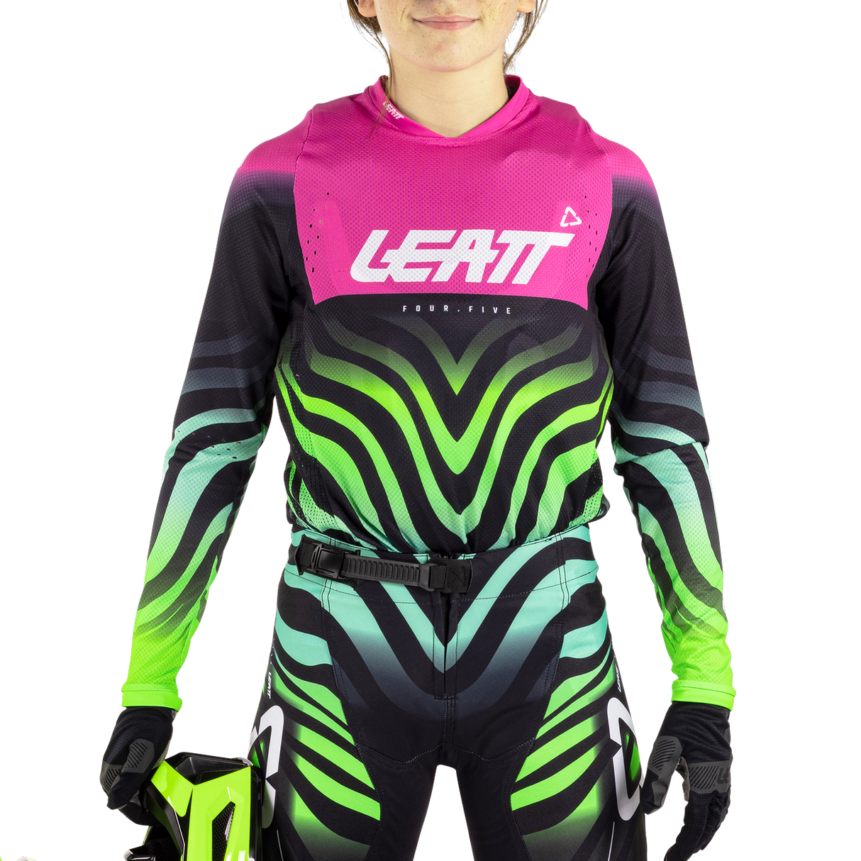 Jersey Moto 4.5 Jr - Tiger Pink