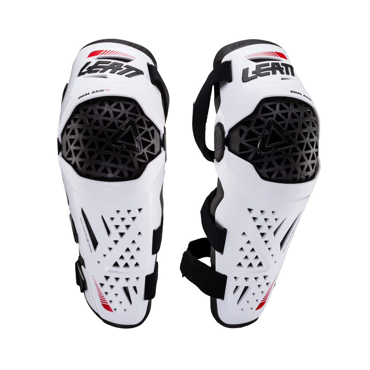 Knee & Shin Guard Dual Axis Pro - White