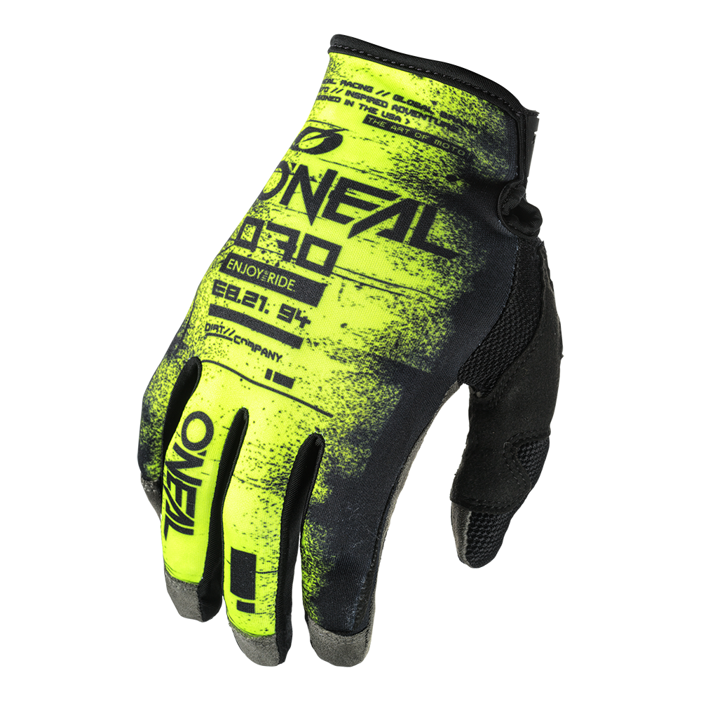 Mayhem Scarz V.25 Glove - schwarz/neon gelb