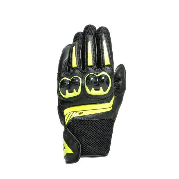 MIG 3 Unisex Lederhandschuhe - Black/Fluo-Yellow
