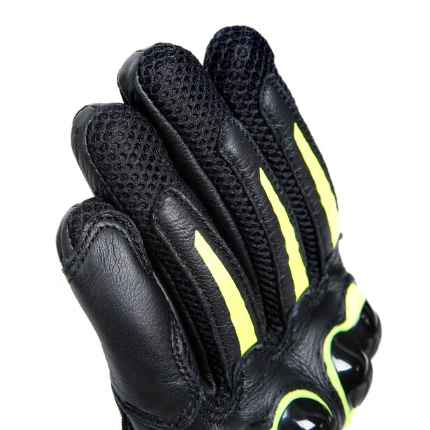 MIG 3 Unisex Lederhandschuhe - Black/Fluo-Yellow