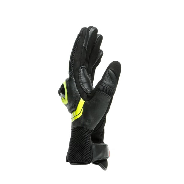 MIG 3 Unisex Lederhandschuhe - Black/Fluo-Yellow