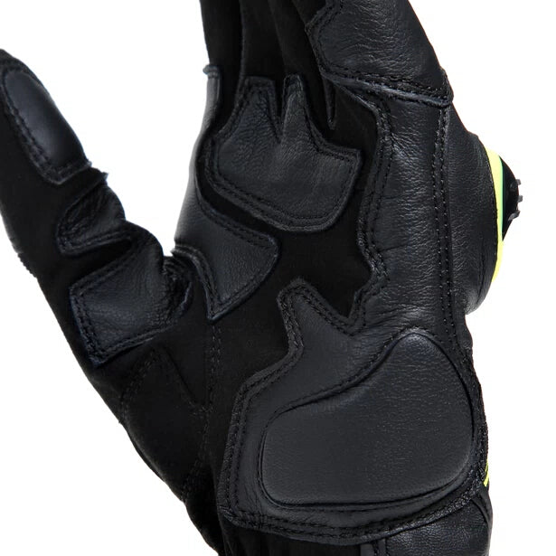MIG 3 Unisex Lederhandschuhe - Black/Fluo-Yellow