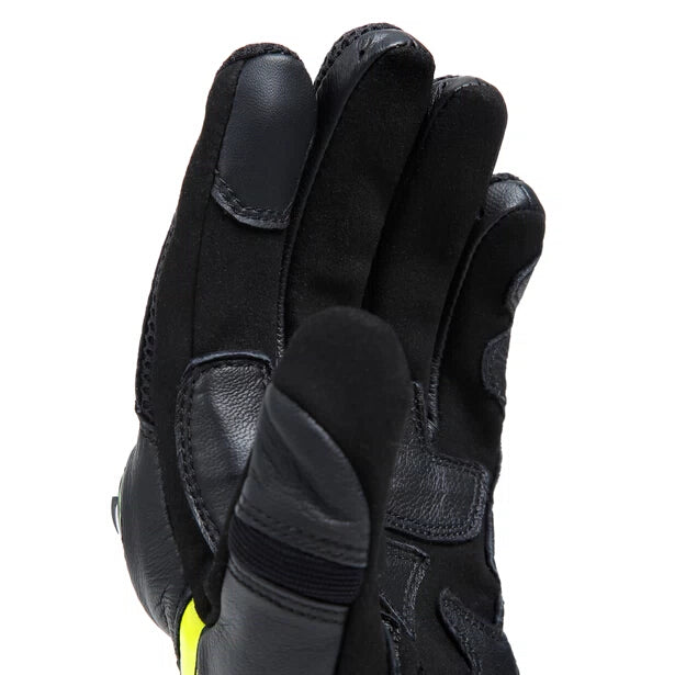 MIG 3 Unisex Lederhandschuhe - Black/Fluo-Yellow