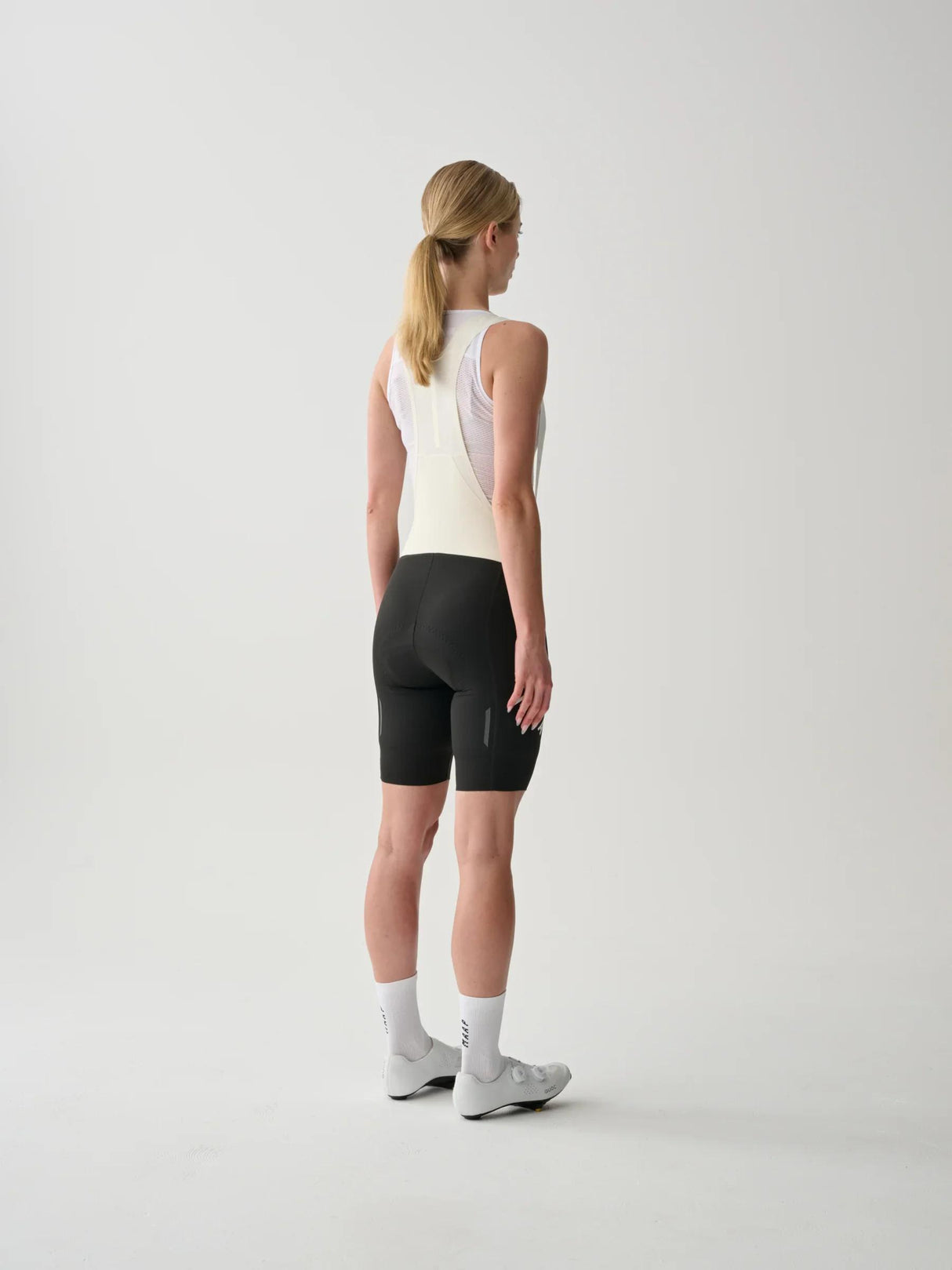 Womens Aeon Bib Shorts - Black/White