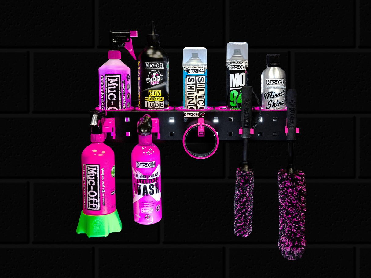 Muc Off Bottle & Detailing Storage Rack - black