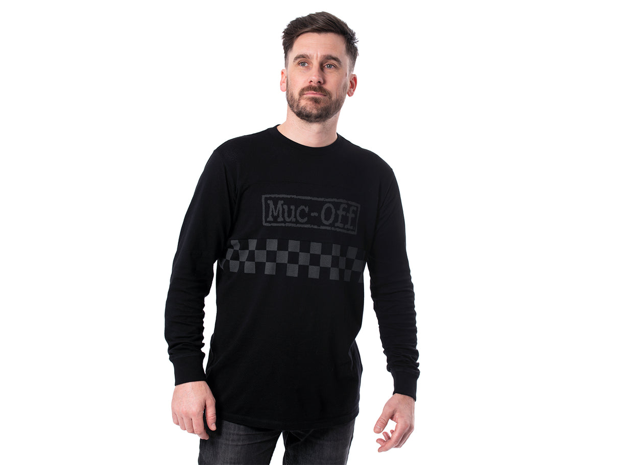 Muc Off Moto Long Sleeve Mesh Jersey - black
