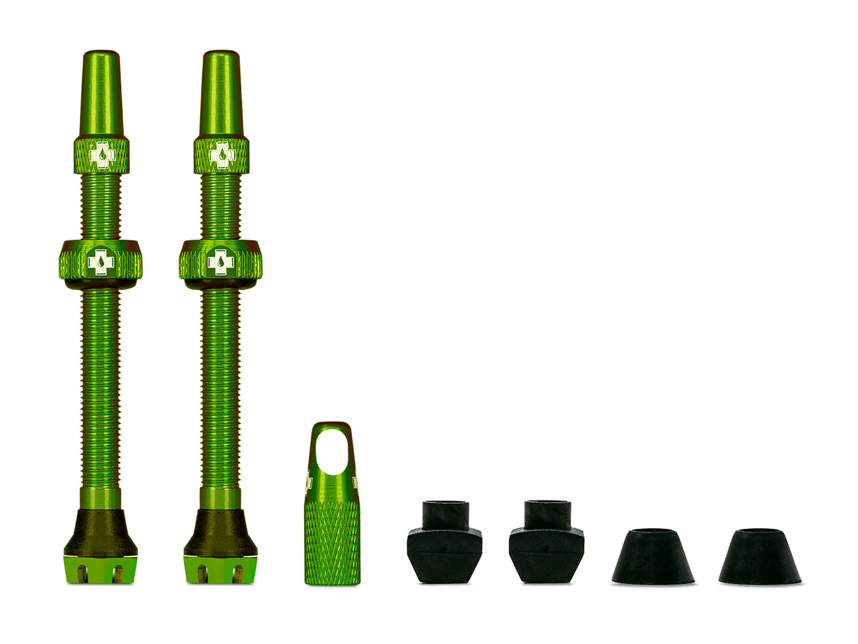 Ventile V2 für Tubeless Reifen - grün - MTB & Road