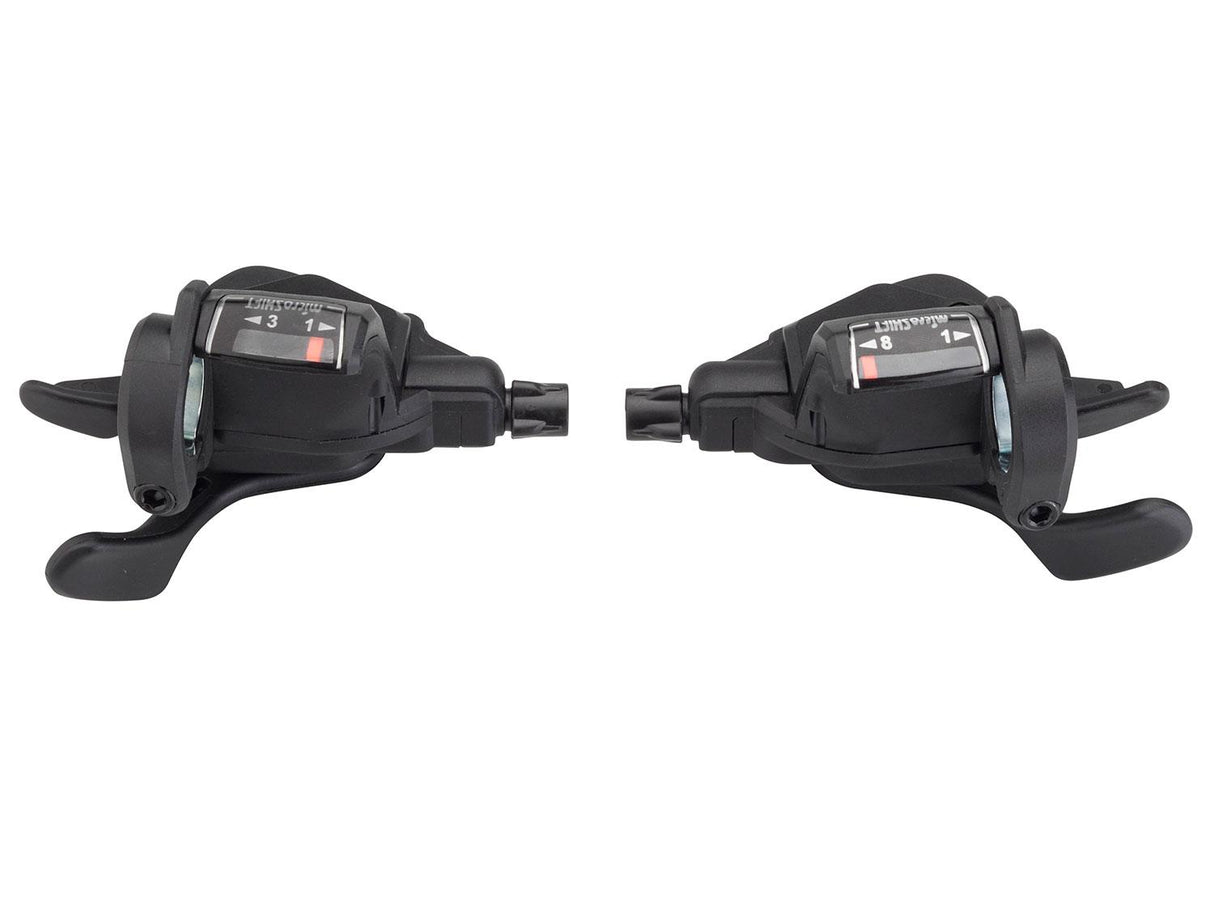 Mezzo Thumb-tap Schalthebel-Set 3x8 speed - black