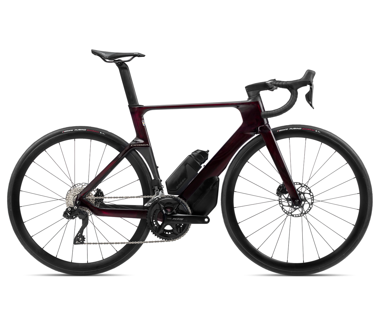 ORCA AERO M30i Ltd - Wine Red Carbon View (Gloss) - Carbon Raw (Matt)