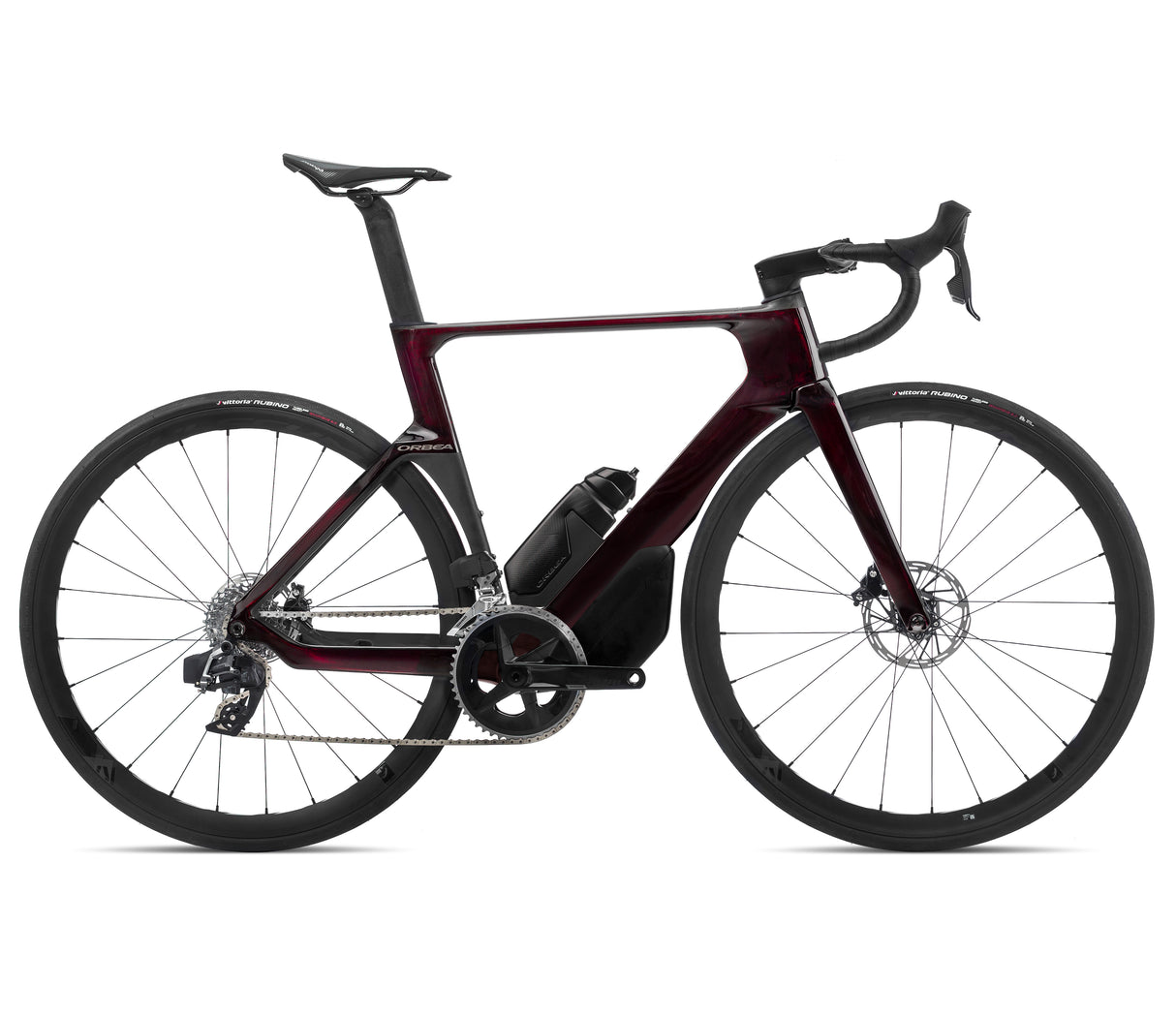 ORCA AERO M31e Ltd PWR - Wine Red Carbon View (Gloss) - Carbon Raw (Matt)