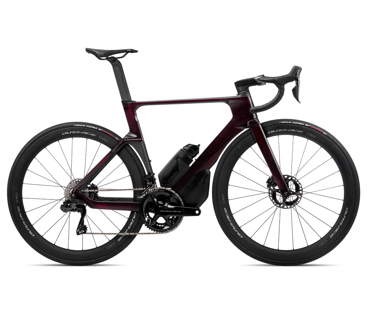 ORCA AERO M10i Ltd - Wine Red Carbon View (Gloss) - Carbon Raw (Matt)