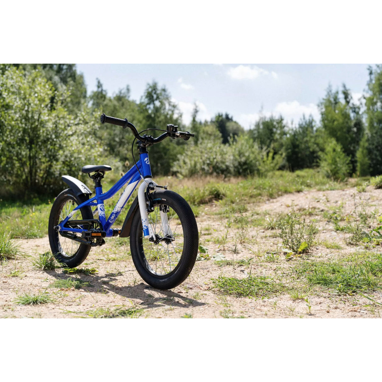 Powerkid 16 - candy blue/pearl white - glossy