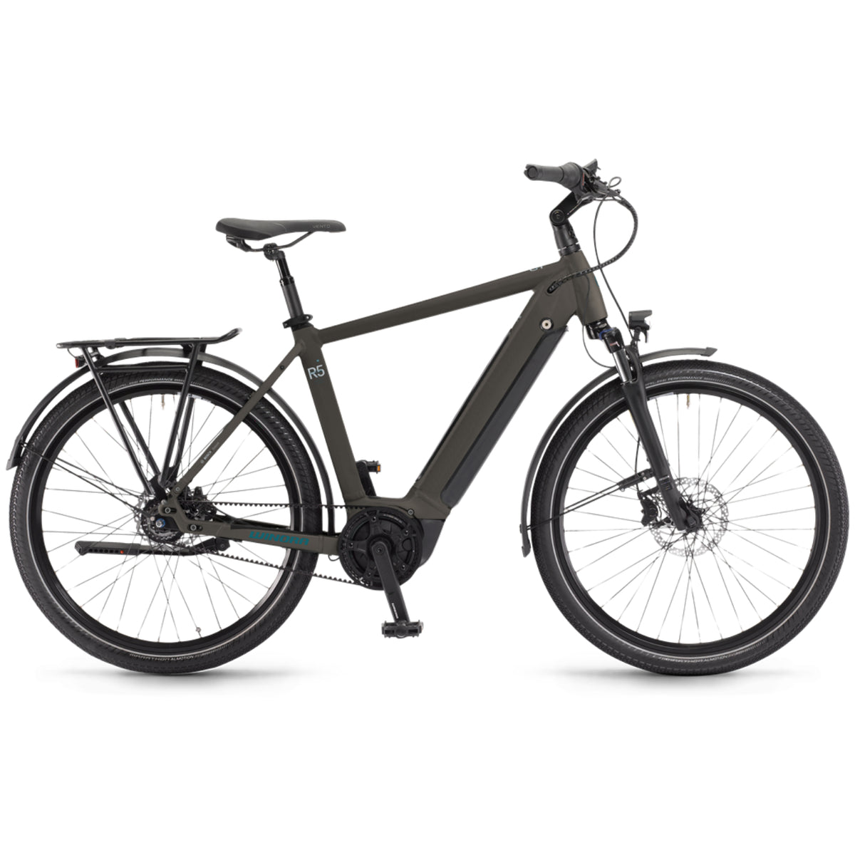Winora E-Trekkingrad Sinus R5f High - Peat matt 48 cm