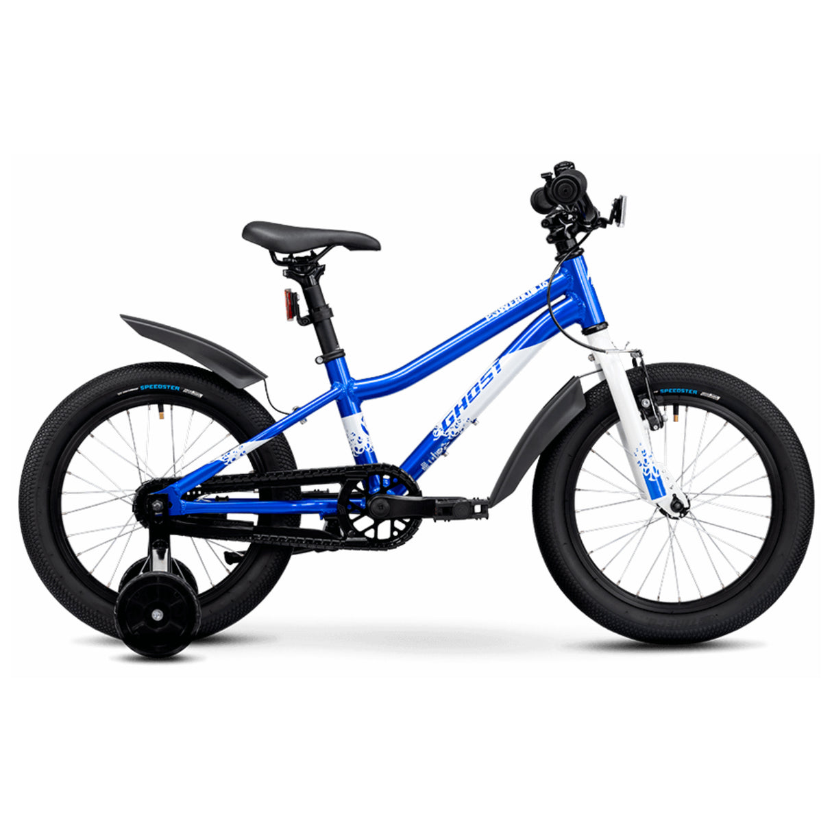 Powerkid 16 - candy blue/pearl white - glossy