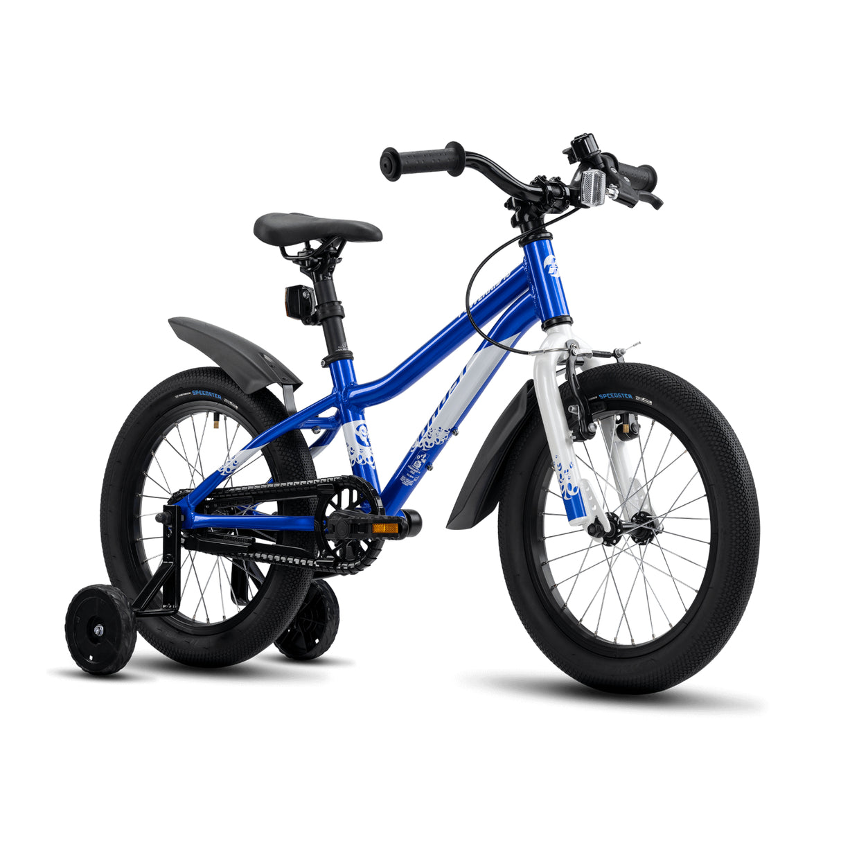 Powerkid 16 - candy blue/pearl white - glossy