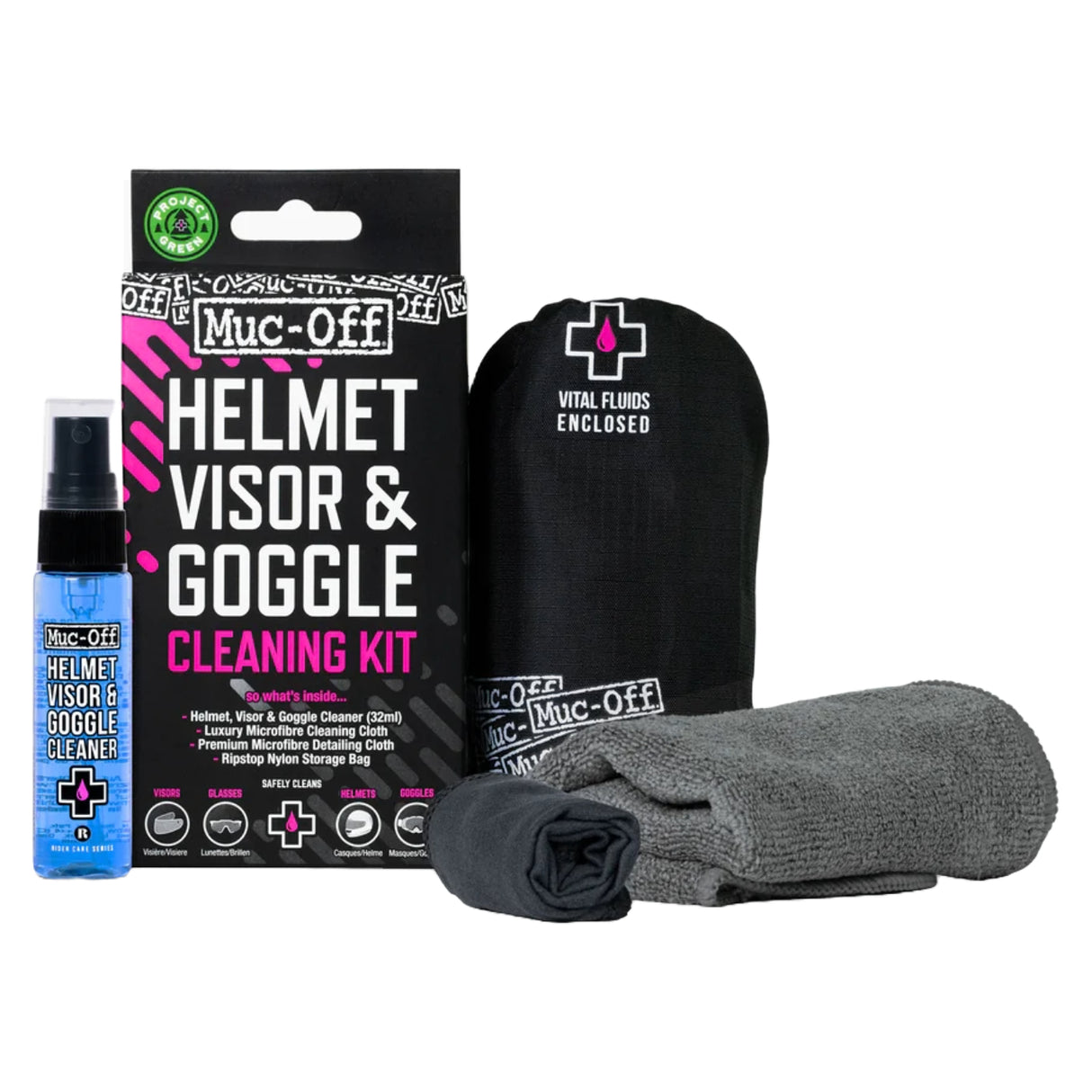 Helm, Visier & Sportbrille Reinigung Kit