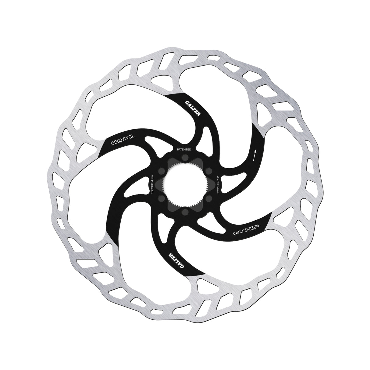 Wave Fixed MTB Centerlock Bremsscheibe 2,0 mm