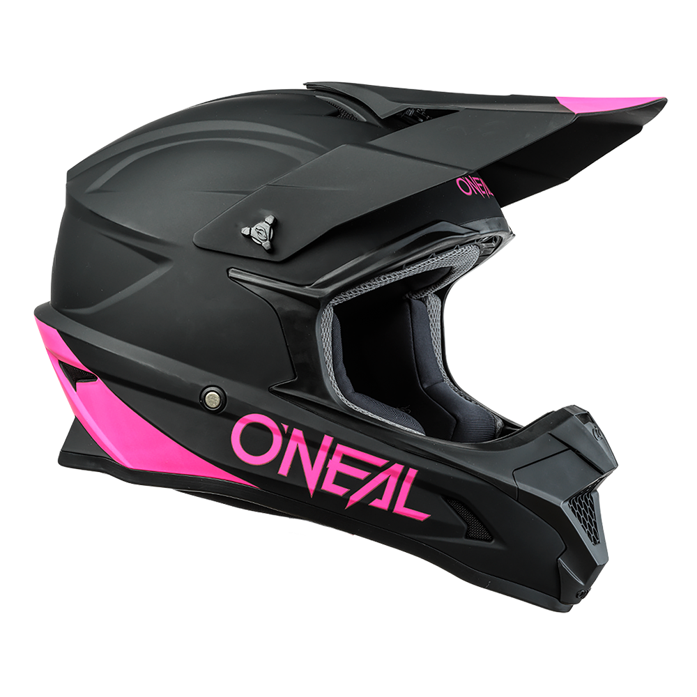 1SRS Helm SOLID black/pink