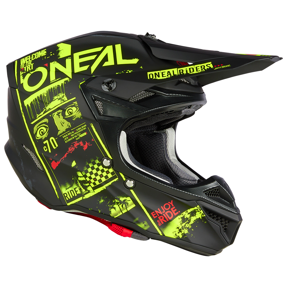 5SRS Polyacrylite Helm ATTACK black/neon yellow