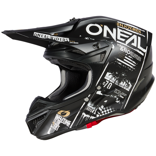 5SRS Polyacrylite Helm ATTACK black/white