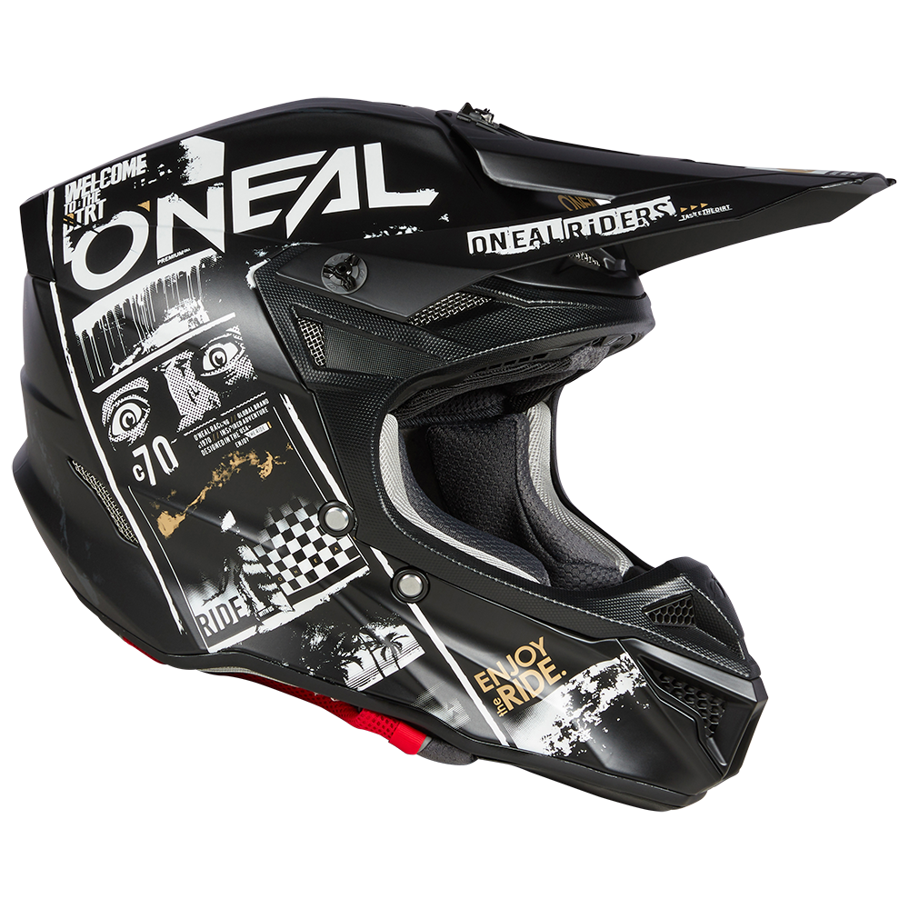 5SRS Polyacrylite Helm ATTACK black/white