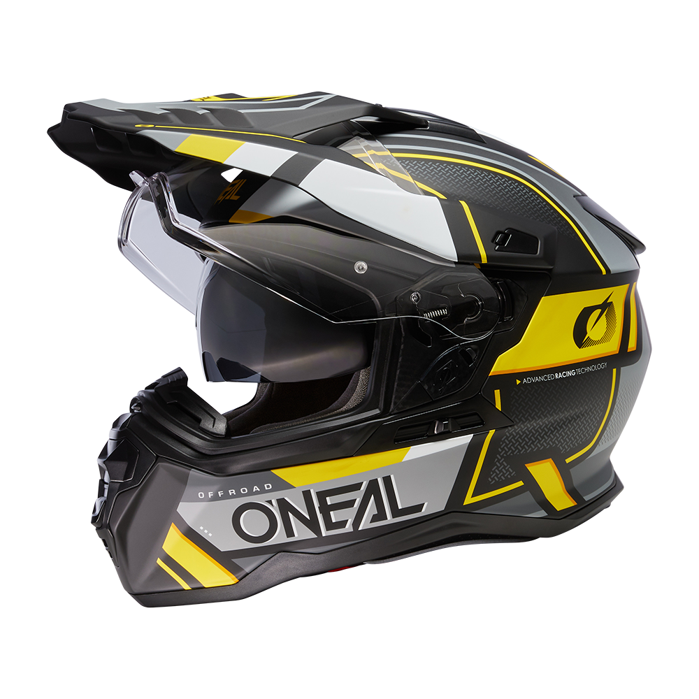 D-SRS Helm SQUARE black/gray/neon yellow