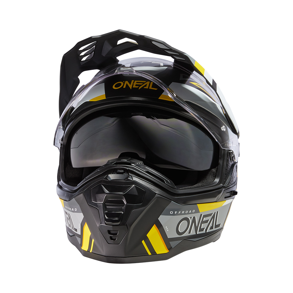 D-SRS Helm SQUARE black/gray/neon yellow