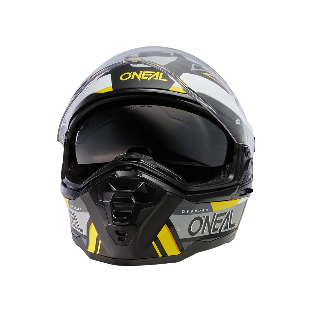 D-SRS Helm SQUARE black/gray/neon yellow