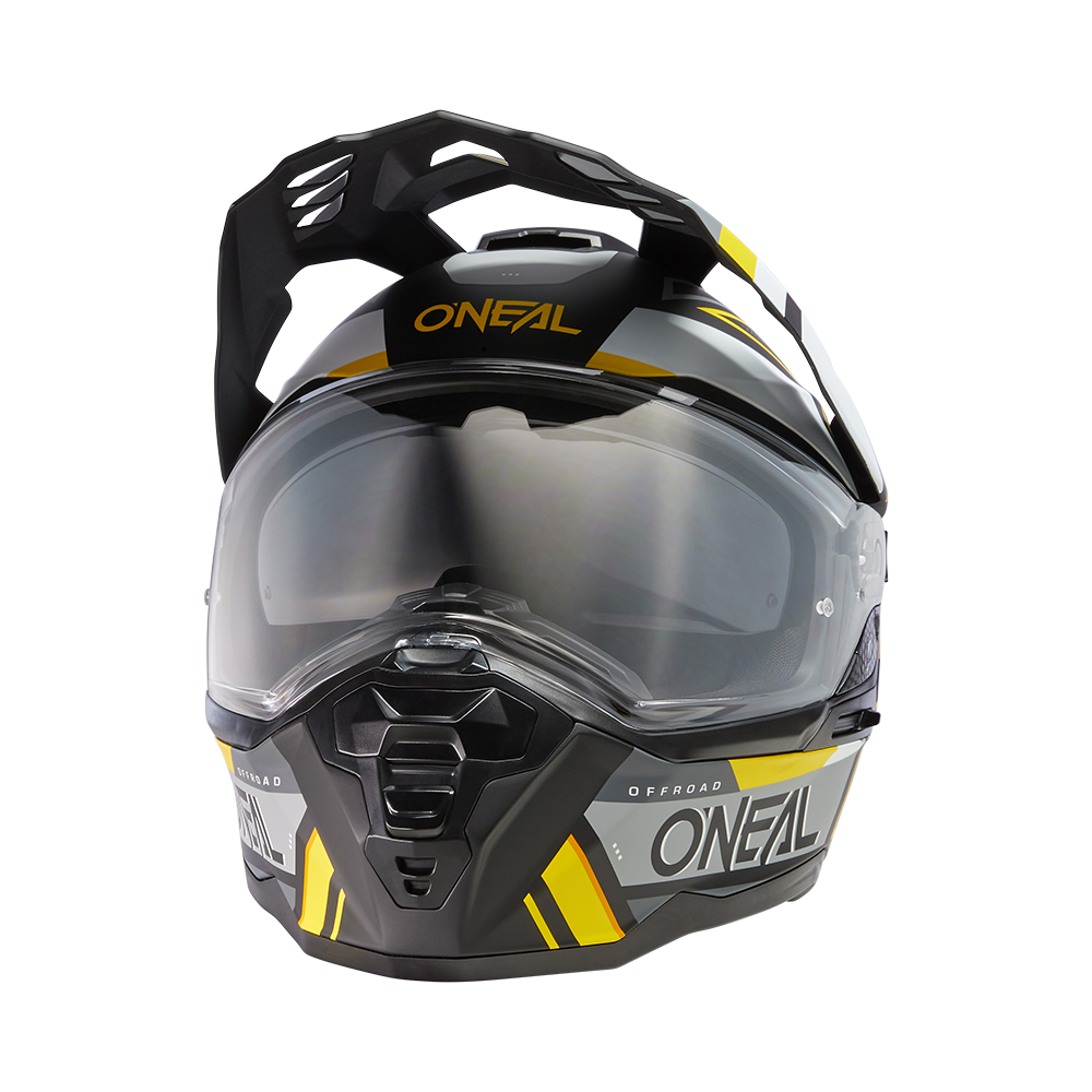 D-SRS Helm SQUARE black/gray/neon yellow