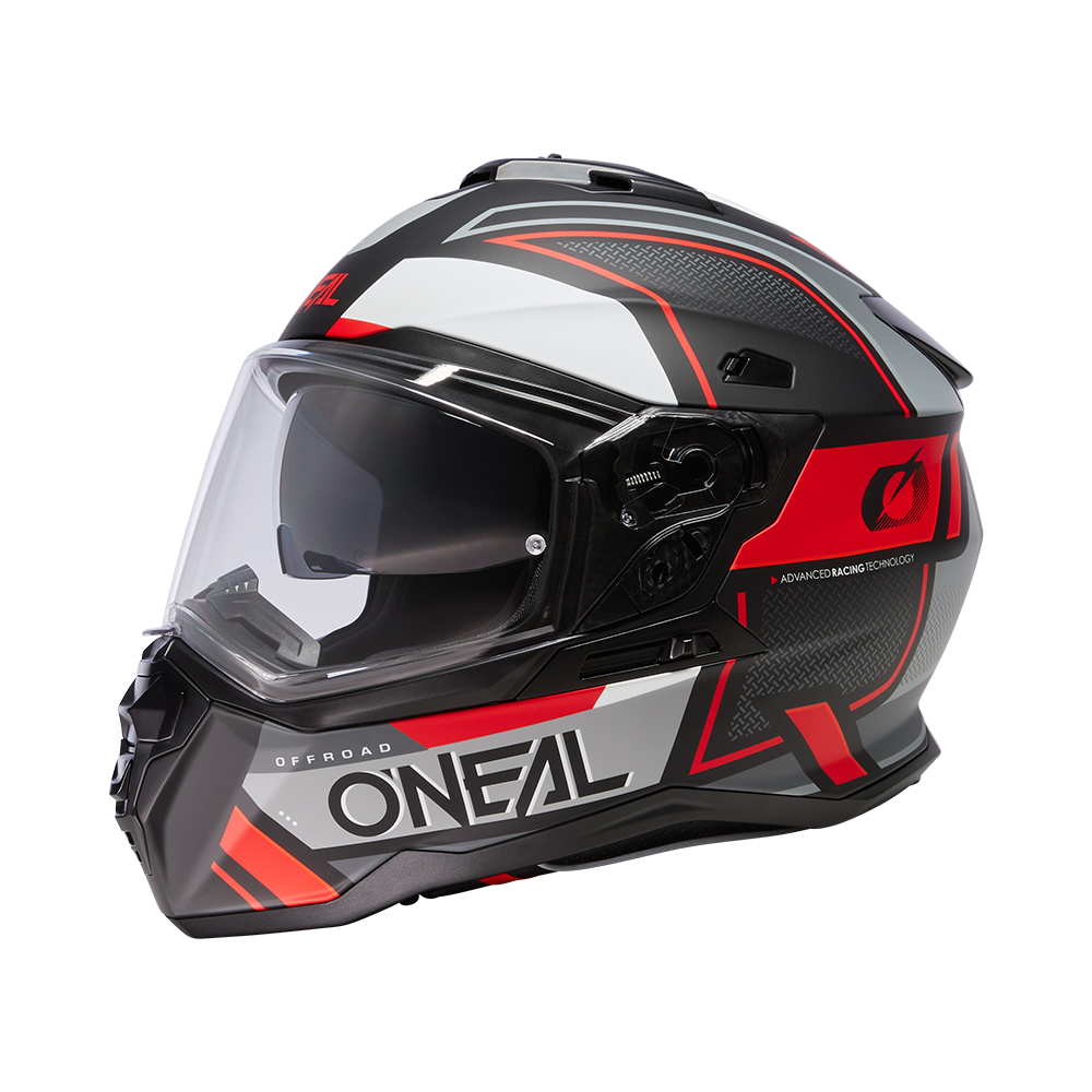 D-SRS Helm SQUARE black/gray/red