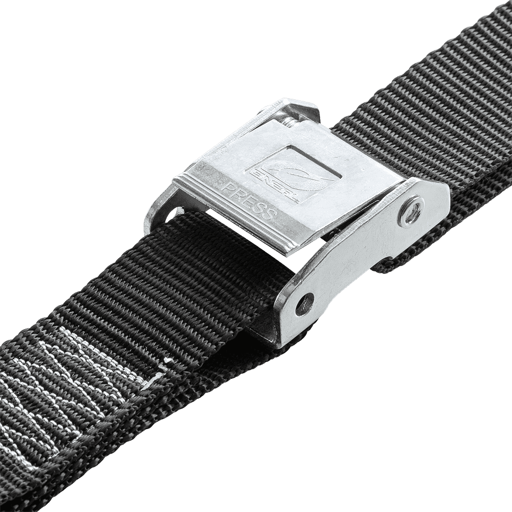 DE LUXE Soft Hook Tie Downs LOGO black (2pcs)