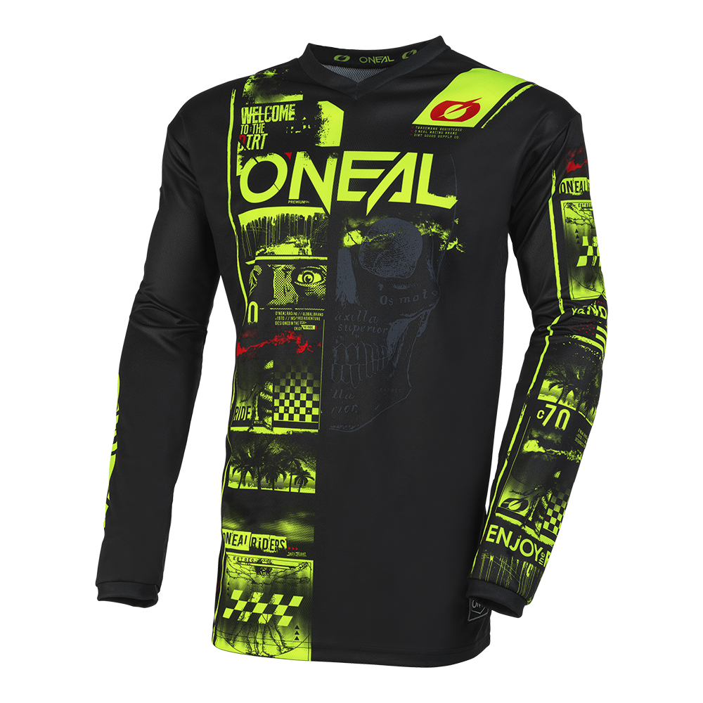 ELEMENT Jersey ATTACK black/neon yellow