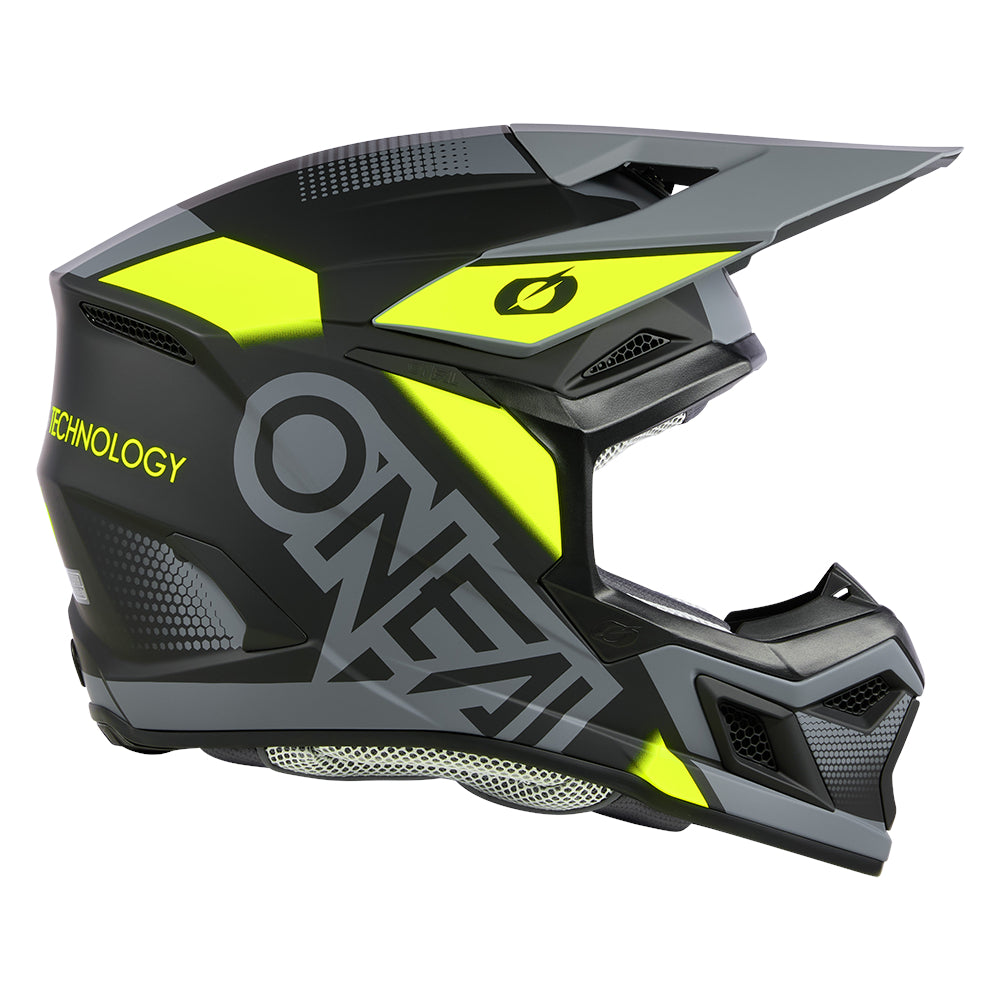 3SRS Helm VISION black/neon yellow/gray