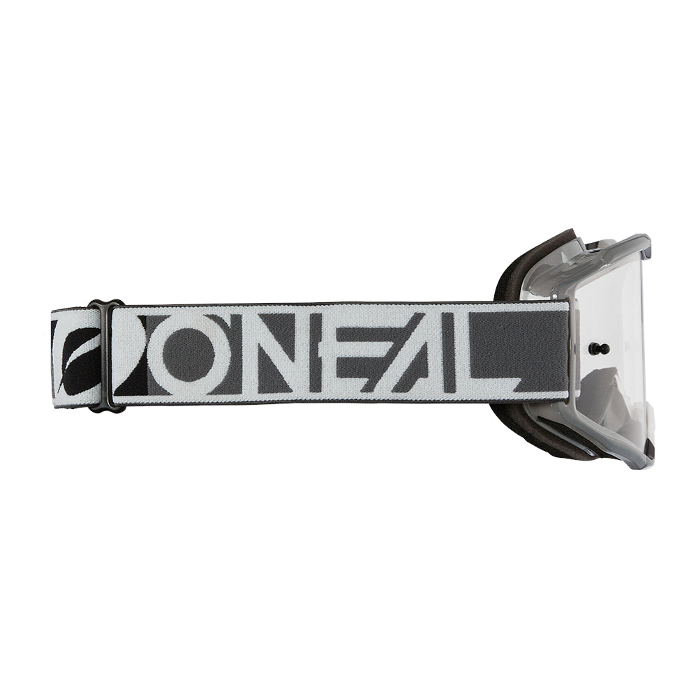B-10 Goggle DUPLEX gray/white/black - clear