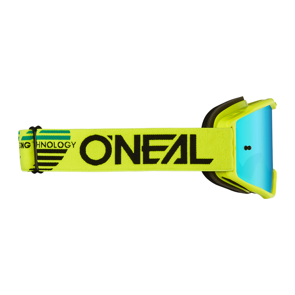 B-10 Goggle SOLID neon yellow - radium blue