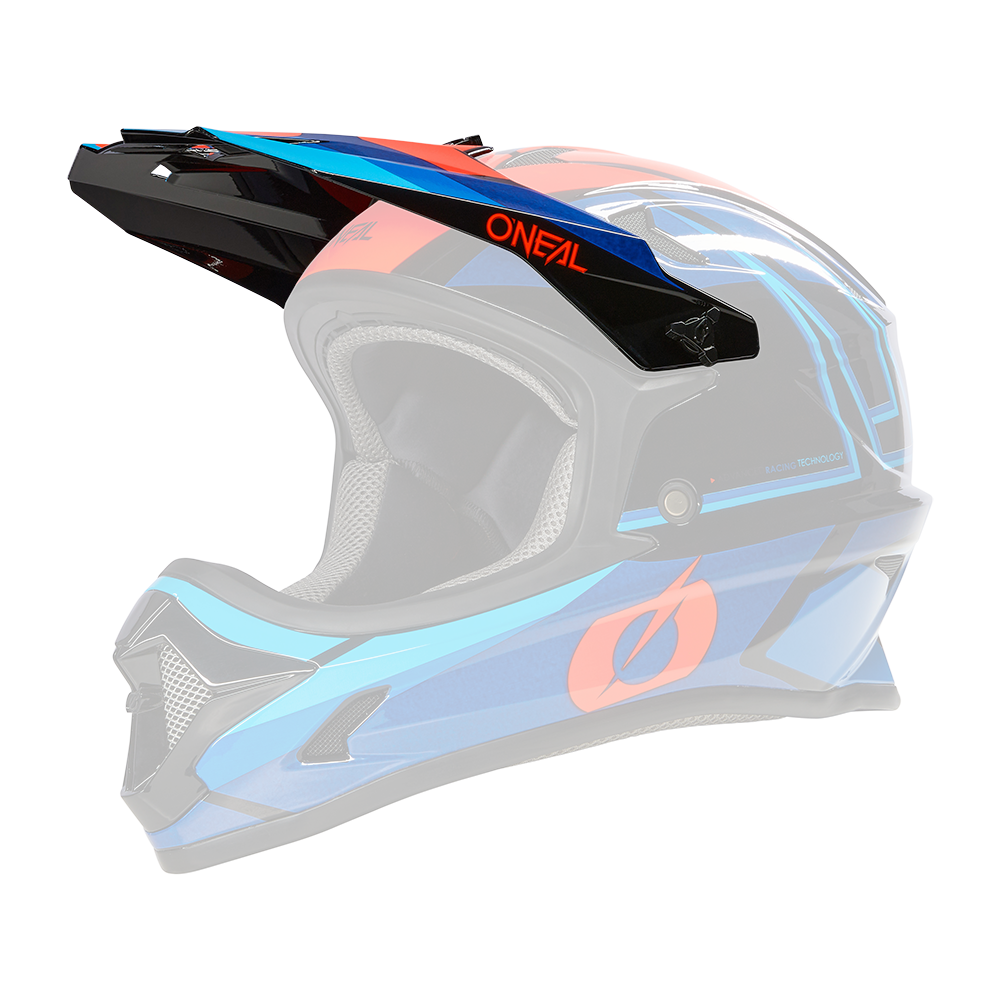 VISOR SONUS Helm SPLIT blue/red