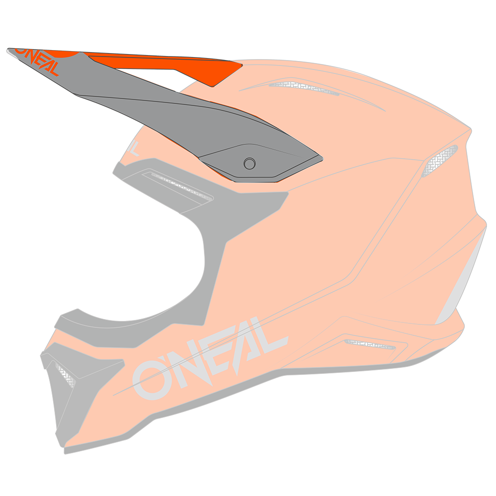 Visor 1SRS Helm SOLID orange