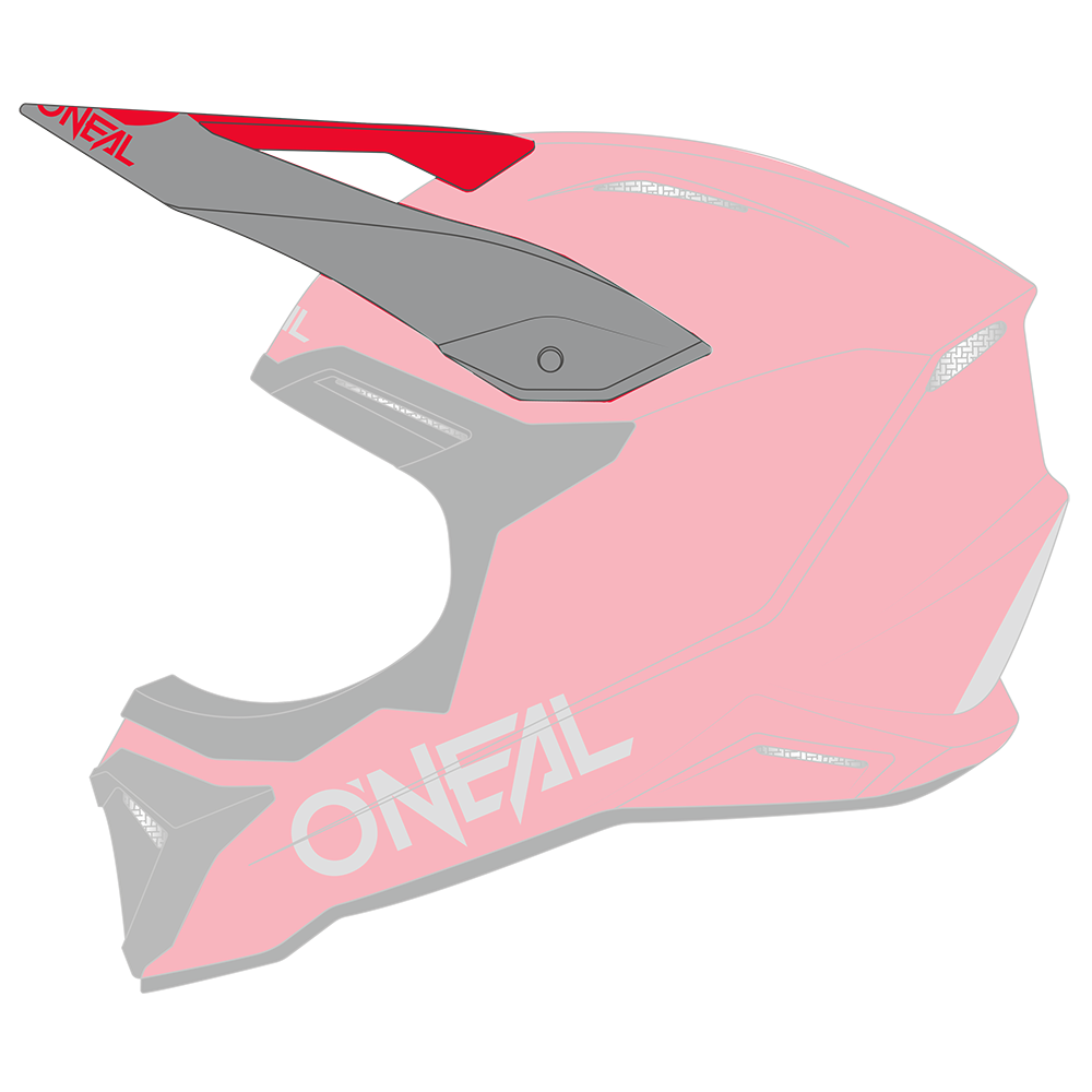 Visor 1SRS Helm SOLID red