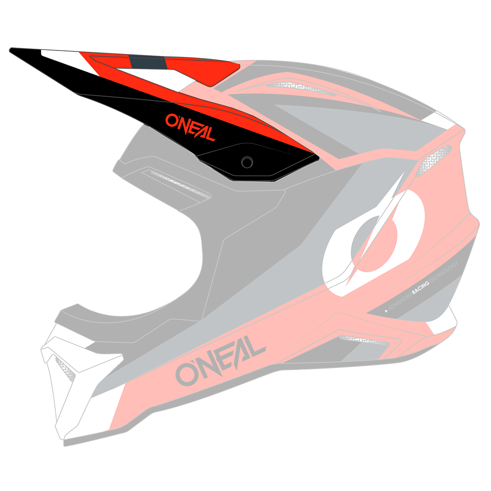 Visor 1SRS Youth Helm STREAM black/red
