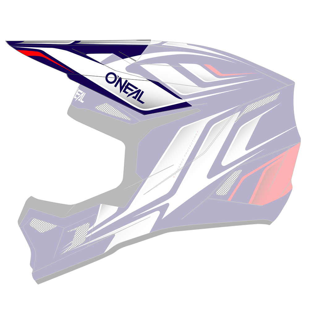 Visor 3SRS Youth Helm VERTICAL blue/white/red