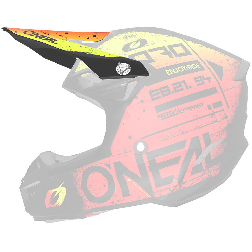 Visor 5SRS Polyacrylite Helm SCARZ black/red/yellow