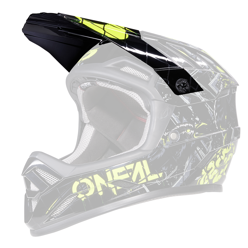 Visor BACKFLIP Helm ZOMBIE black/neon yellow