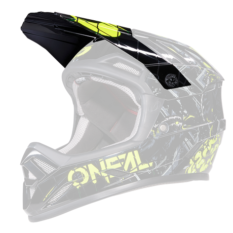 Visor BACKFLIP Helm ZOMBIE black/neon yellow