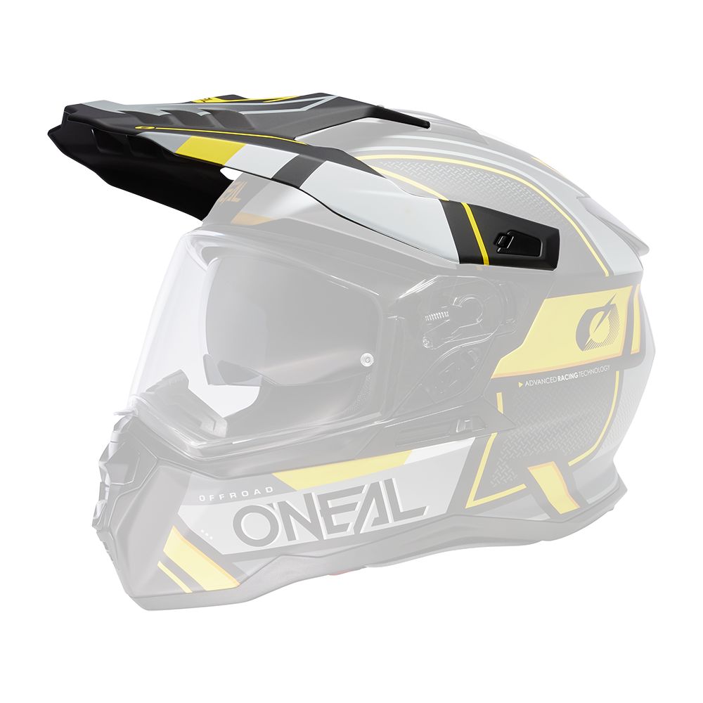 Visor D-SRS Helm SQUARE black/gray/neon yellow