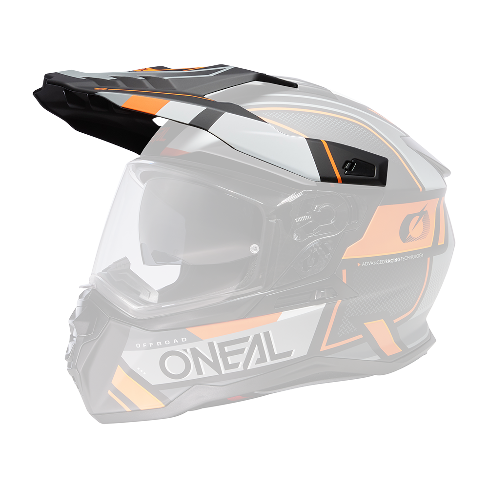 Visor D-SRS Helm SQUARE black/gray/orange