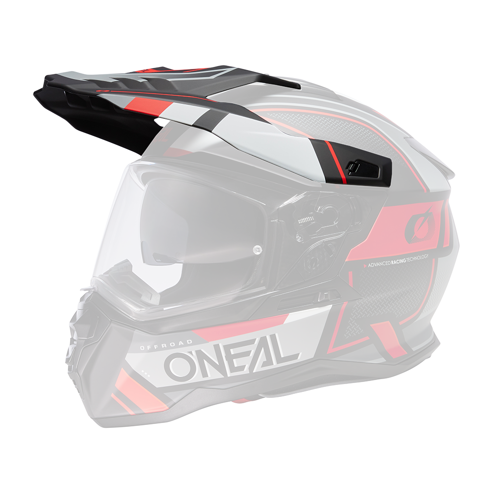 Visor D-SRS Helm SQUARE black/gray/red