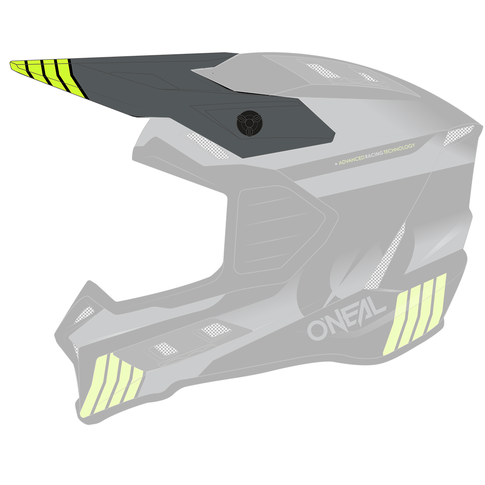 Visor EX-SRS Helm HITCH black/gray/neon yellow