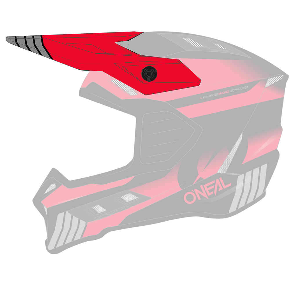 Visor EX-SRS Helm HITCH black/gray/red