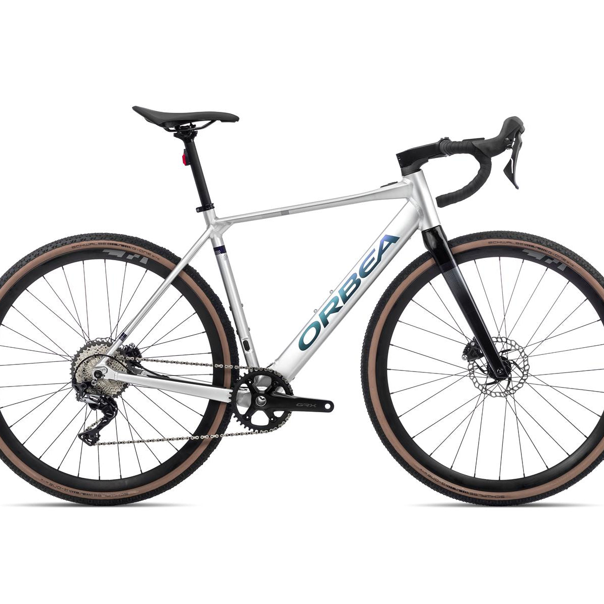 orbea gain rennrad D30 1X - Metallic Silver (Matt) O.J. Simpson and the Gildan G5000 Color:Matt Red